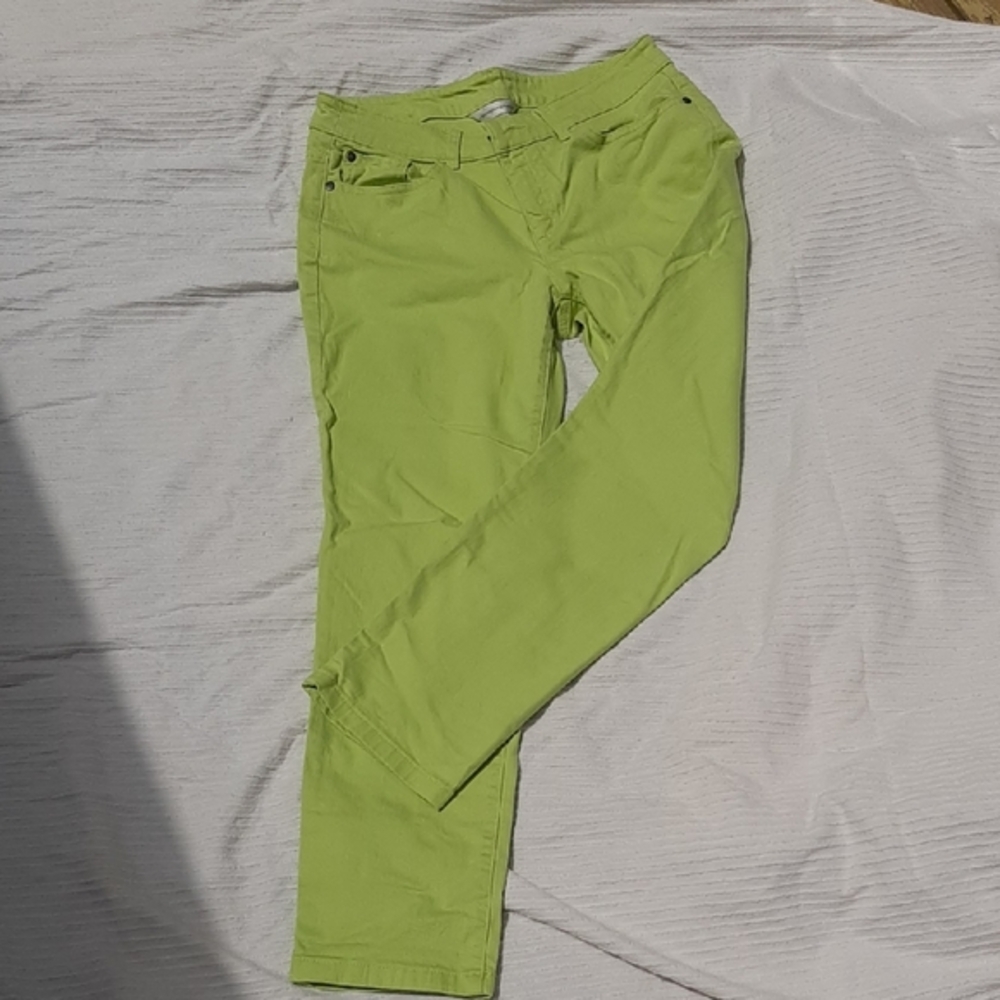Christopher&Banks๐Green Jeans Y2K Size 6 - Picture 1 of 6